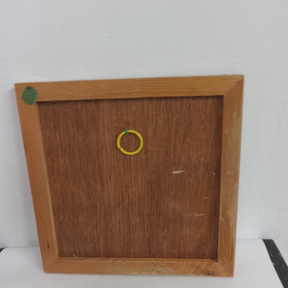 Wood  Framed Christmas Tree on Tile  7" sq - Picture 3 of 3